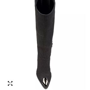 Charcoal Over the Knee Boots